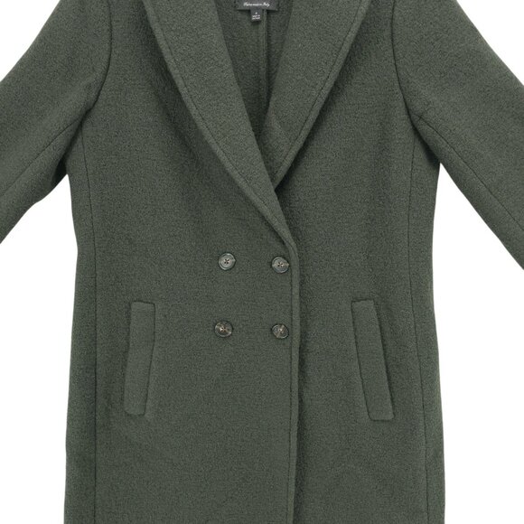 J.CREW Daphne Topcoat Italian Boiled Wool Dark Pine Green Size 4 - Picture 2 of 7